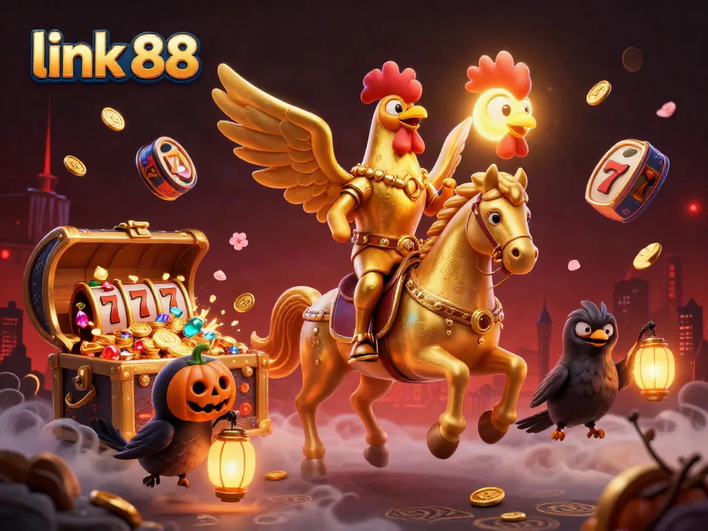Experience the excitement of gaming as you explore the vibrant world of link go88 surrounded by glowing treasures.